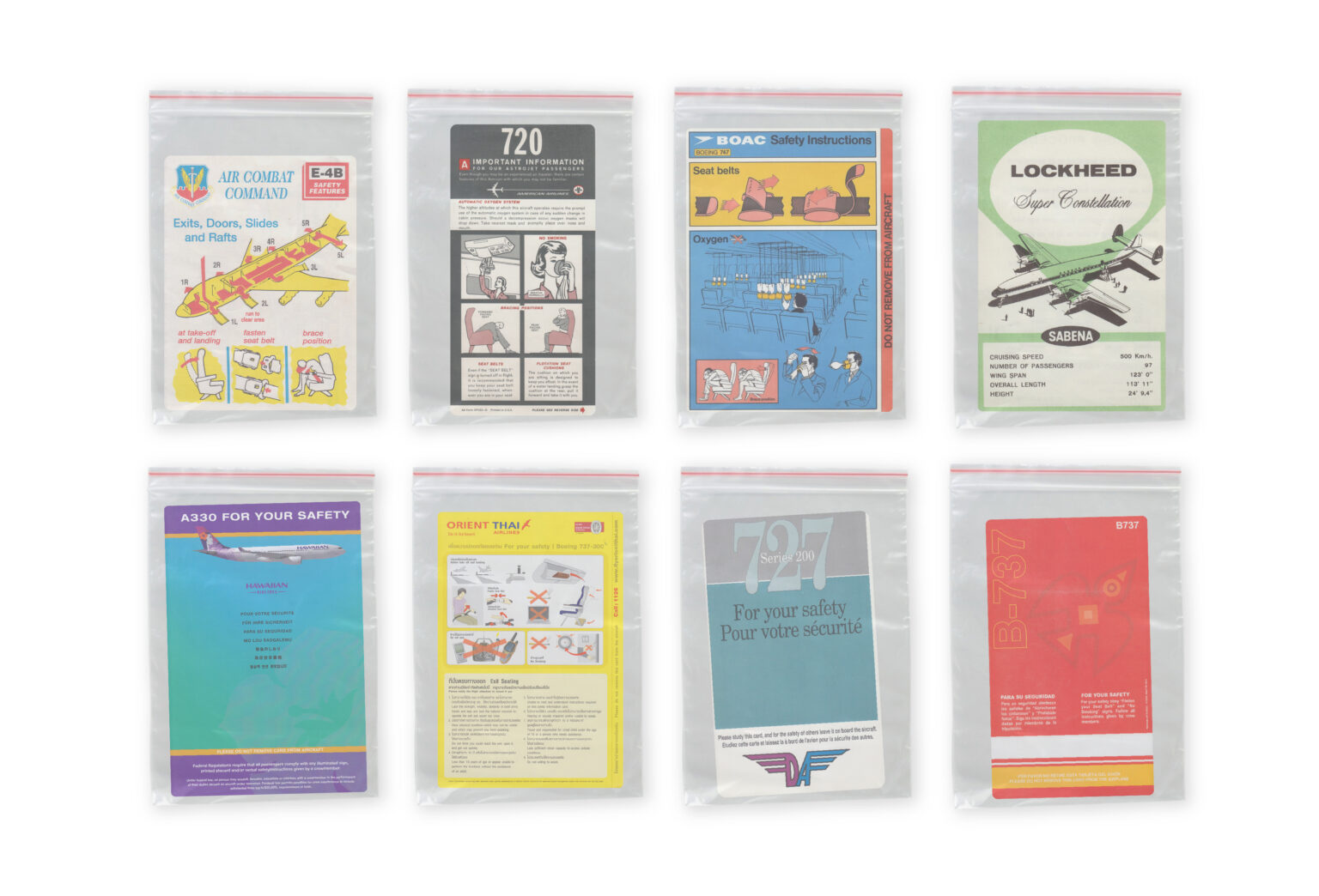 safety cards in drug bags ready to be dealt to other collectors