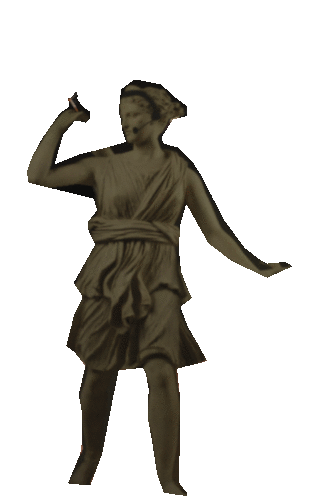 gif of artemis smoking a cigarette
