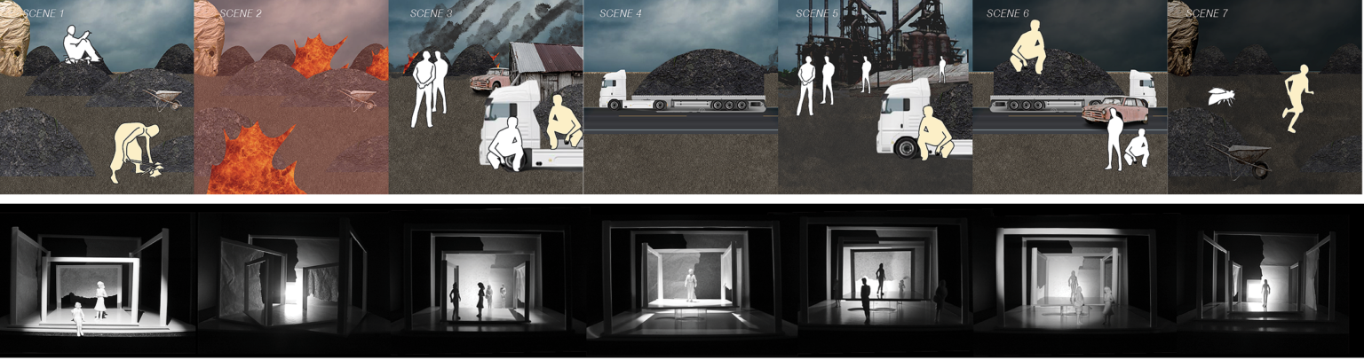 narrative to the seven scenes