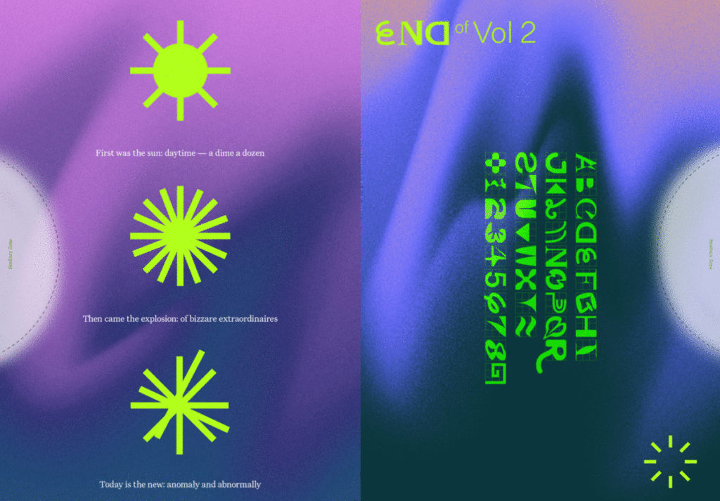 GIF of Neue Normal zine spread