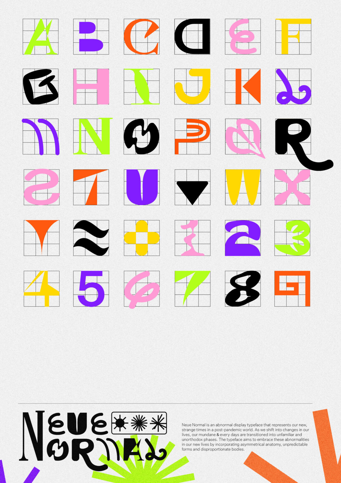Neue Normal typeface poster